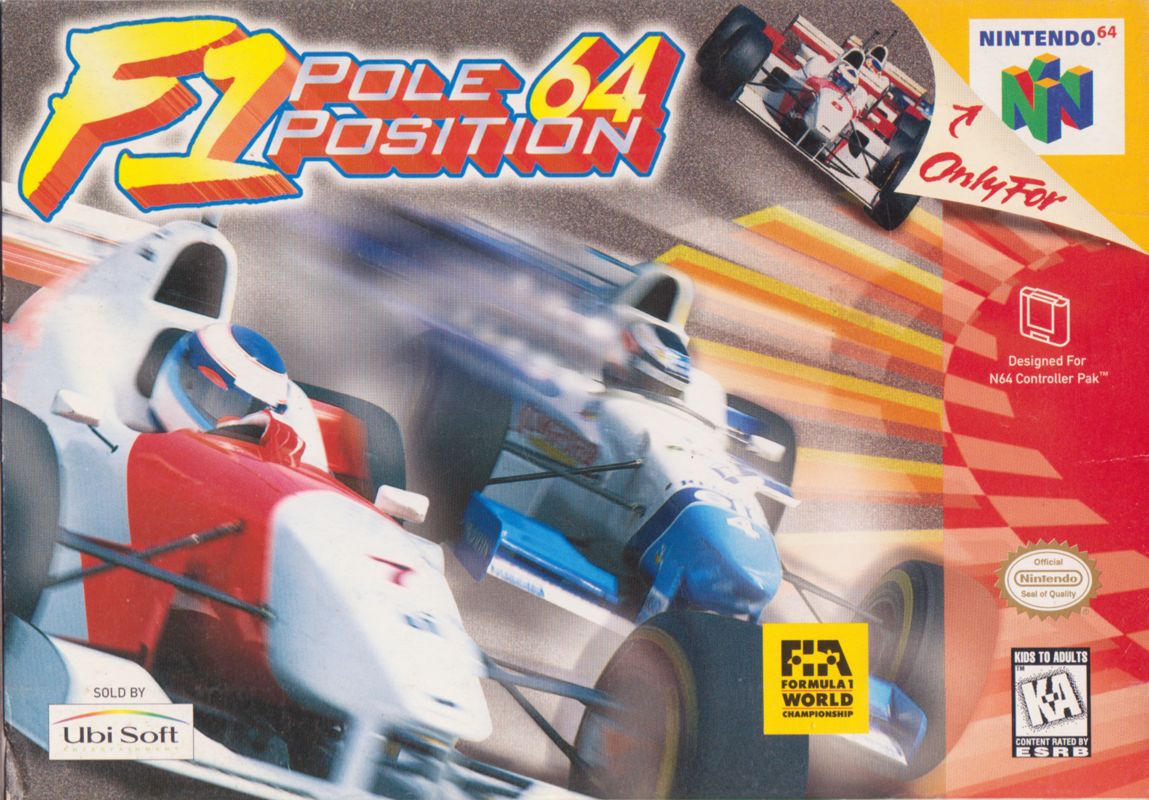 F1 Pole Position 64 box art for Nintendo 64